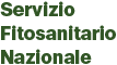 servizio fitosanitario nazionale